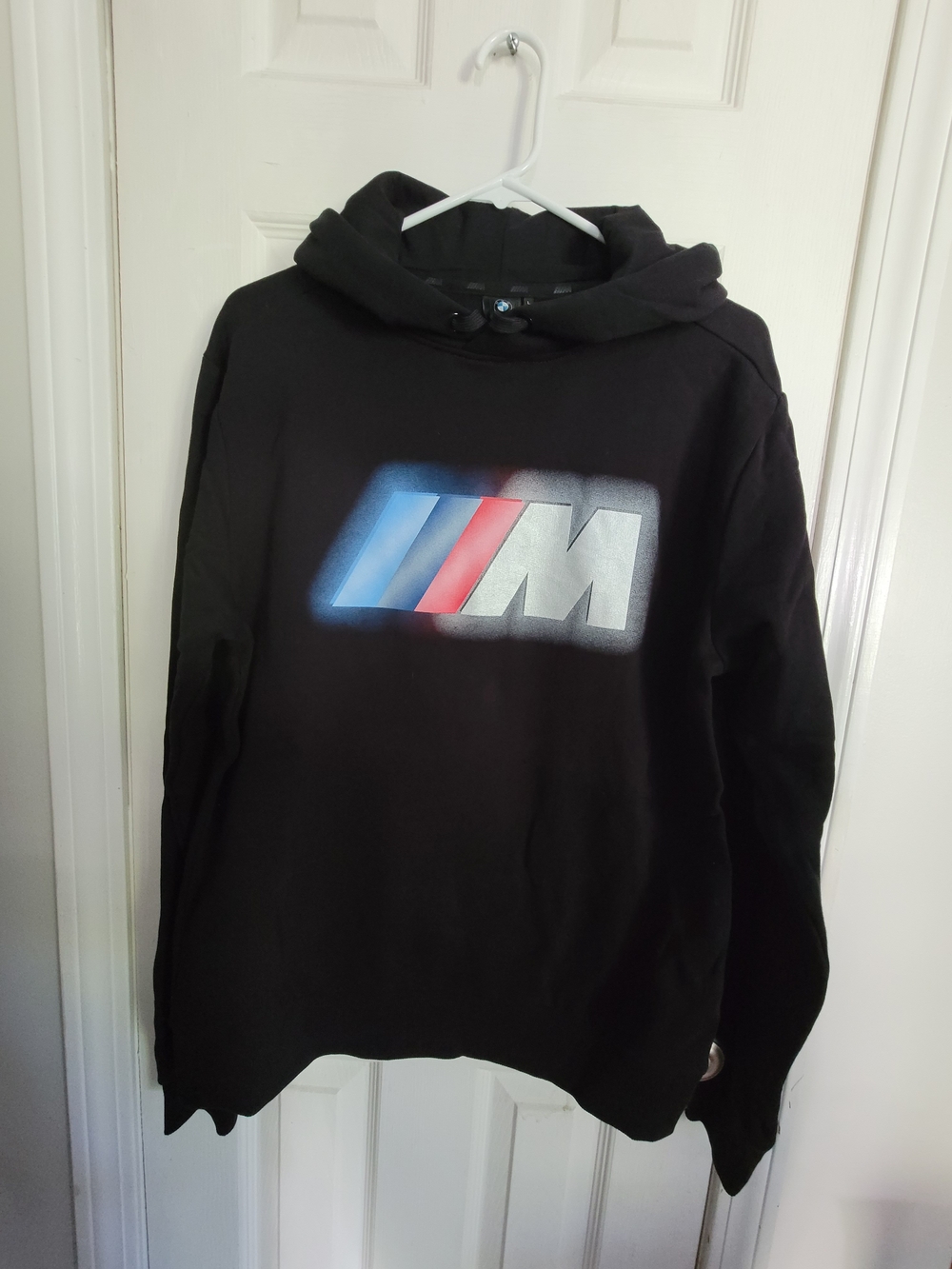 BMW Black Hoodie with Blue-Red-White M Sport Logo, NEW WITH TAGS!!
